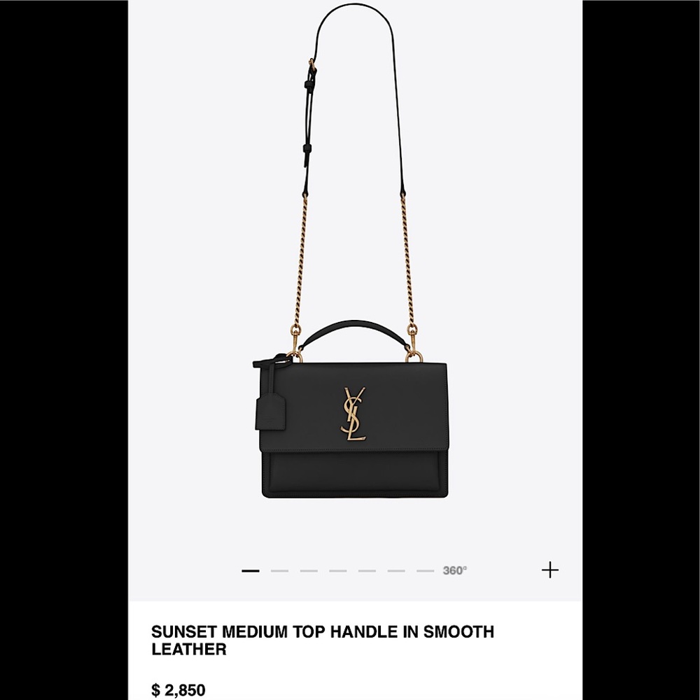 SUNSET MEDIUM TOP HANDLE IN SMOOTH LEATHER